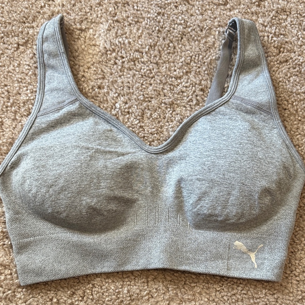 Puma Women's Gray Sports Bra